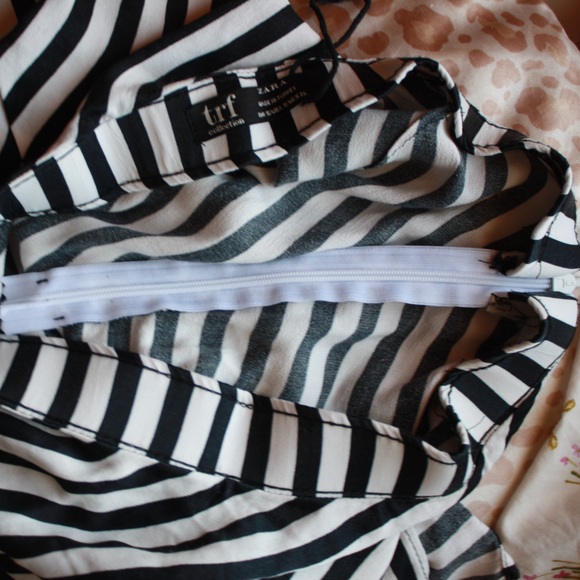 Zara trf Collection Striped Asymmetrical Skirt 🌵Small - Picture 8 of 9